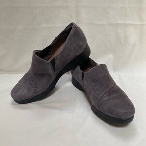 NWOT Clarks Grey Suede Shoes